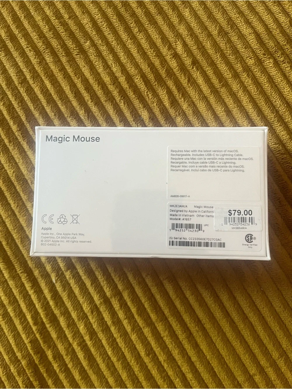 Apple Magic Mouse - White - NEW